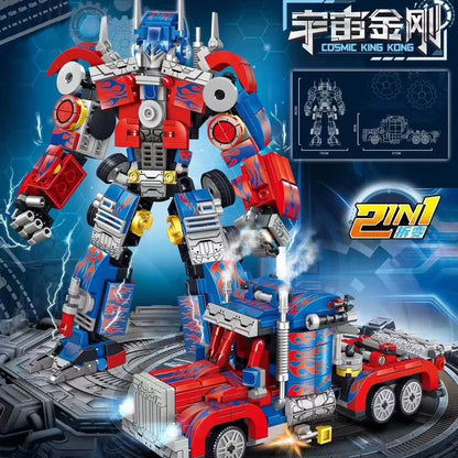 DualShift 478: 2-in-1 Robot & Truck Building Set
