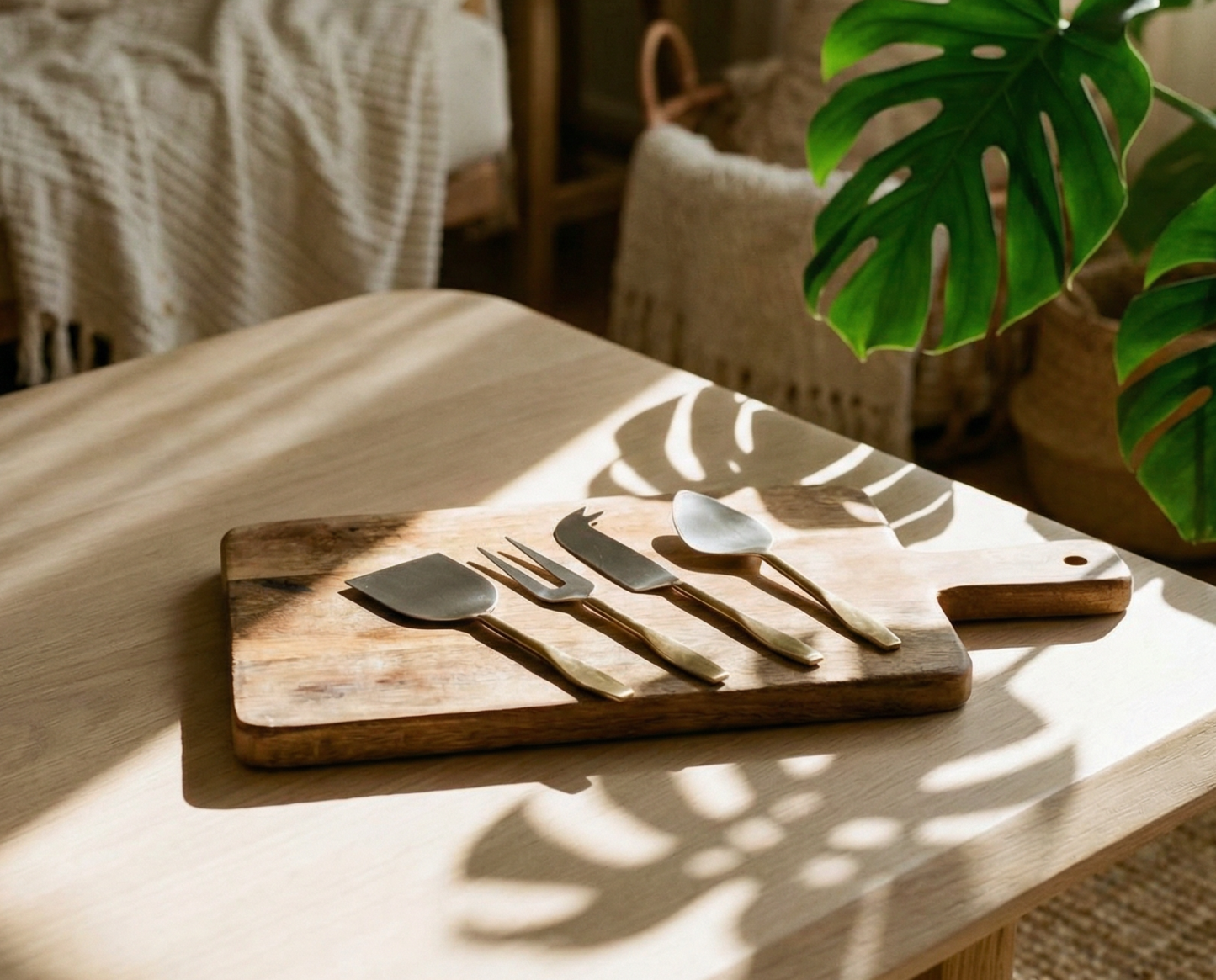 Aline Stainless Steel Cheese Cutlery Set