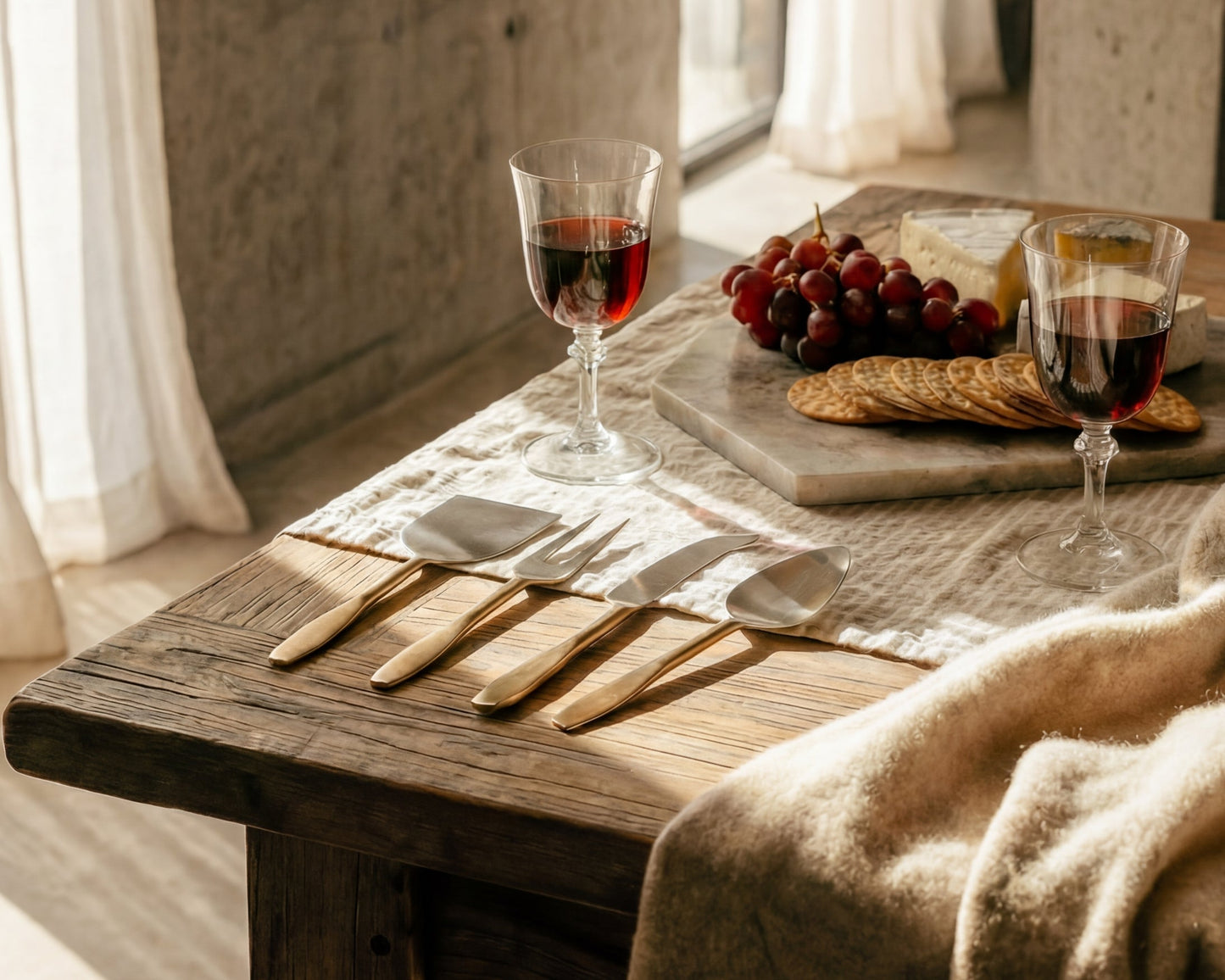 Aline Stainless Steel Cheese Cutlery Set