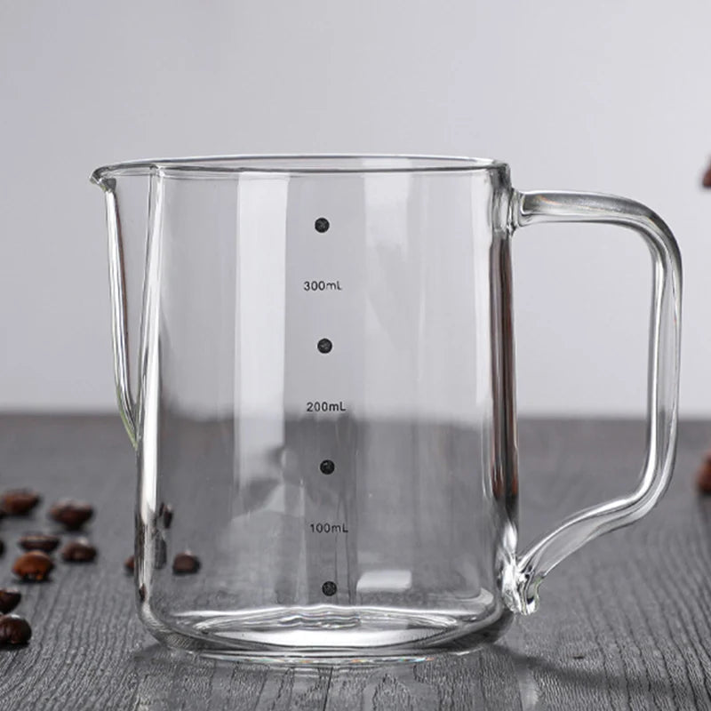 Glass Milk Frother Pitcher (350ml / 600ml)