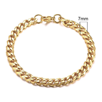 Forge Link: Chunky Miami Curb Chain Bracelet for Men
