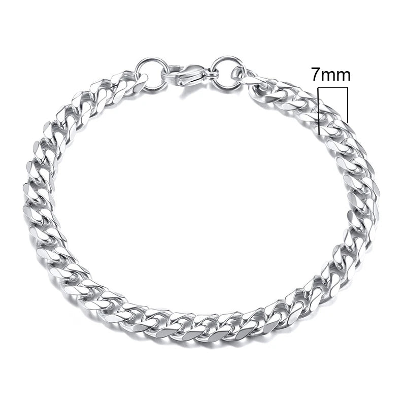 Forge Link: Chunky Miami Curb Chain Bracelet for Men