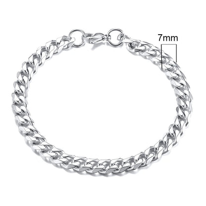 Forge Link: Chunky Miami Curb Chain Bracelet for Men