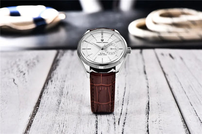 AquaDepth 200: Sapphire Diver Quartz Watch for Men