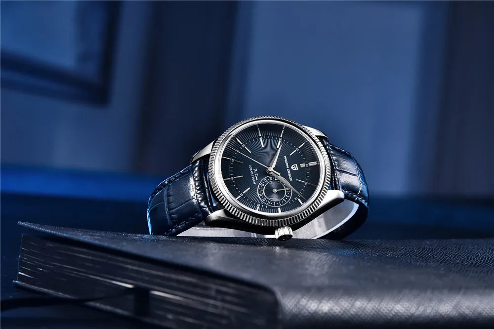 AquaDepth 200: Sapphire Diver Quartz Watch for Men