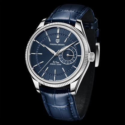 AquaDepth 200: Sapphire Diver Quartz Watch for Men