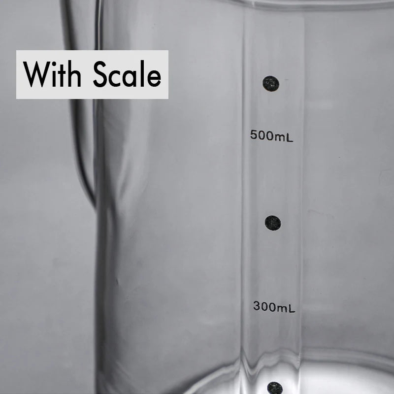 Glass Milk Frother Pitcher (350ml / 600ml)