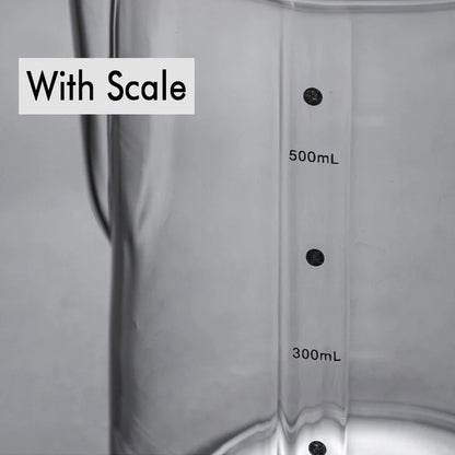 Glass Milk Frother Pitcher (350ml / 600ml)