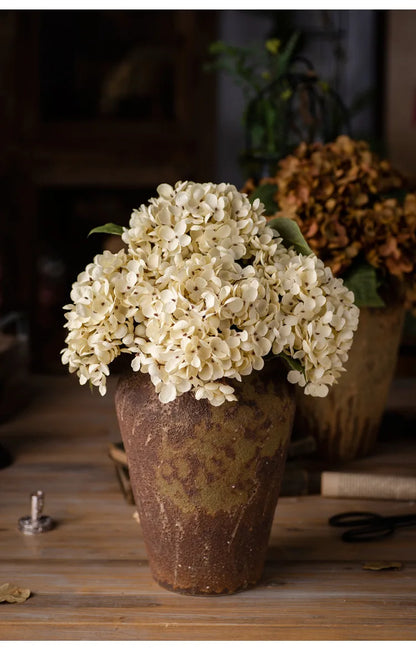 Soft Bloom: Silk Hydrangea Stem