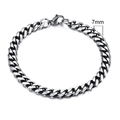 Forge Link: Chunky Miami Curb Chain Bracelet for Men