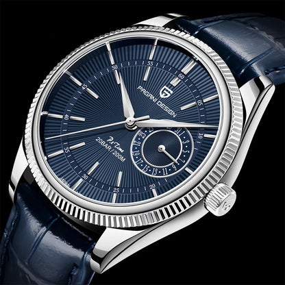 AquaDepth 200: Sapphire Diver Quartz Watch for Men