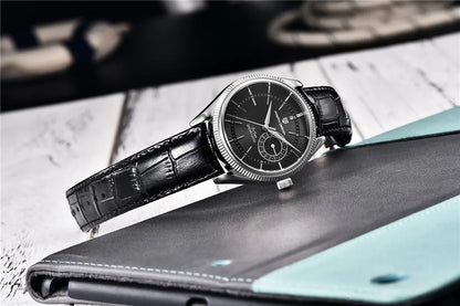 AquaDepth 200: Sapphire Diver Quartz Watch for Men