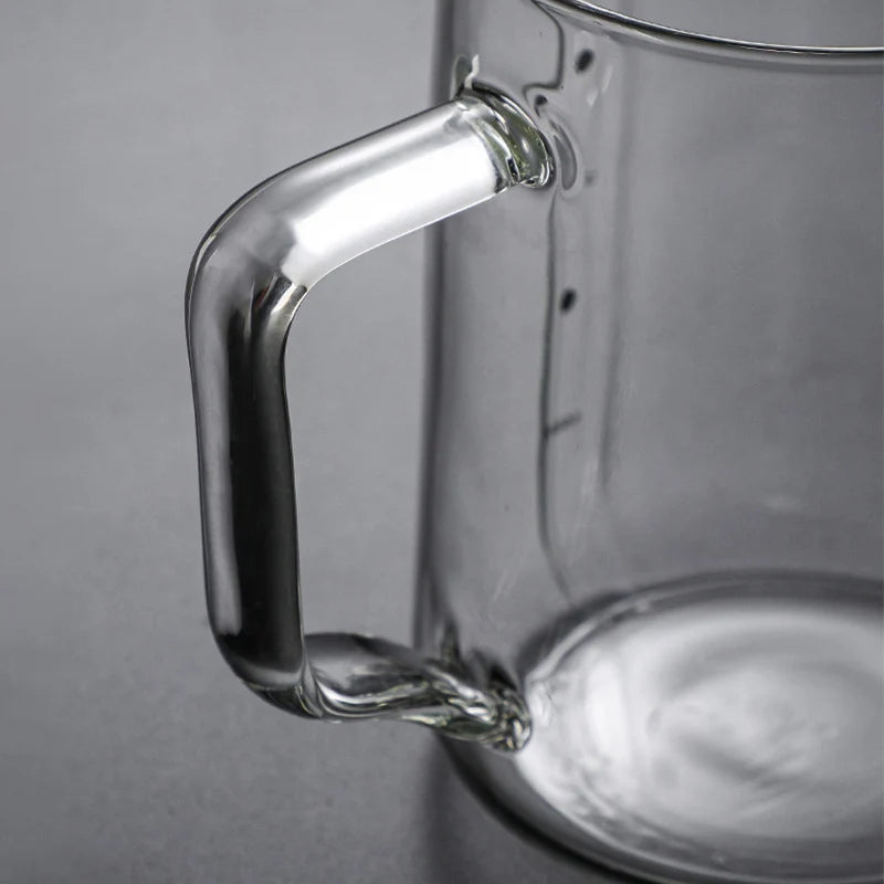 Glass Milk Frother Pitcher (350ml / 600ml)