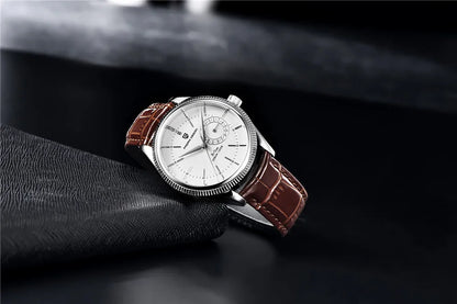 AquaDepth 200: Sapphire Diver Quartz Watch for Men