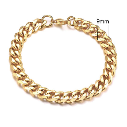 Forge Link: Chunky Miami Curb Chain Bracelet for Men