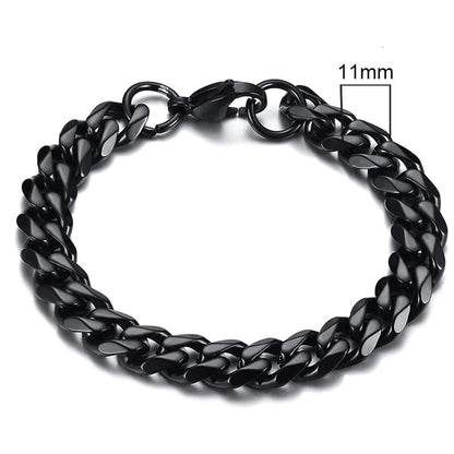 Forge Link: Chunky Miami Curb Chain Bracelet for Men