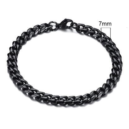 Forge Link: Chunky Miami Curb Chain Bracelet for Men