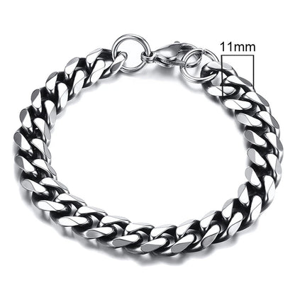 Forge Link: Chunky Miami Curb Chain Bracelet for Men