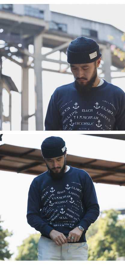 USN WATCH CAP 80% Wool WW2 Replica Winter Warm Knit Thick Cap Vintage Military Outdoor Hat