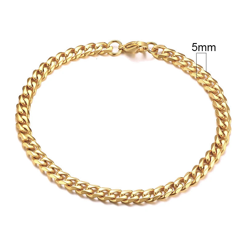 Forge Link: Chunky Miami Curb Chain Bracelet for Men