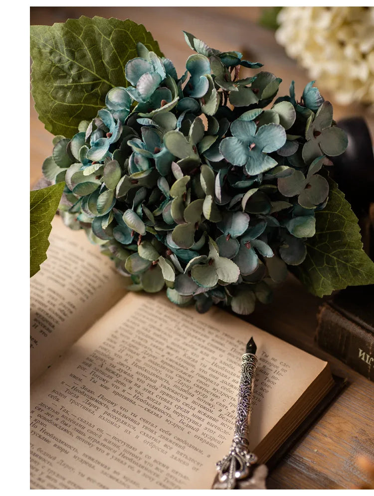 Soft Bloom: Silk Hydrangea Stem