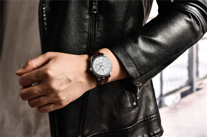 AquaDepth 200: Sapphire Diver Quartz Watch for Men