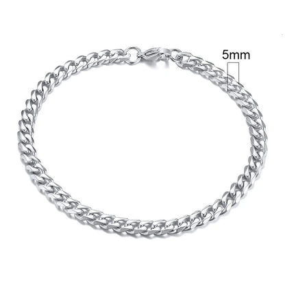 Forge Link: Chunky Miami Curb Chain Bracelet for Men
