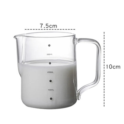 Glass Milk Frother Pitcher (350ml / 600ml)