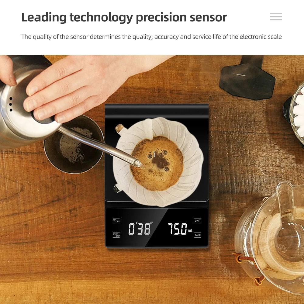 Digital Coffee Scale with Timer (3kg / 0.1g)