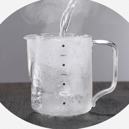 Glass Milk Frother Pitcher (350ml / 600ml)