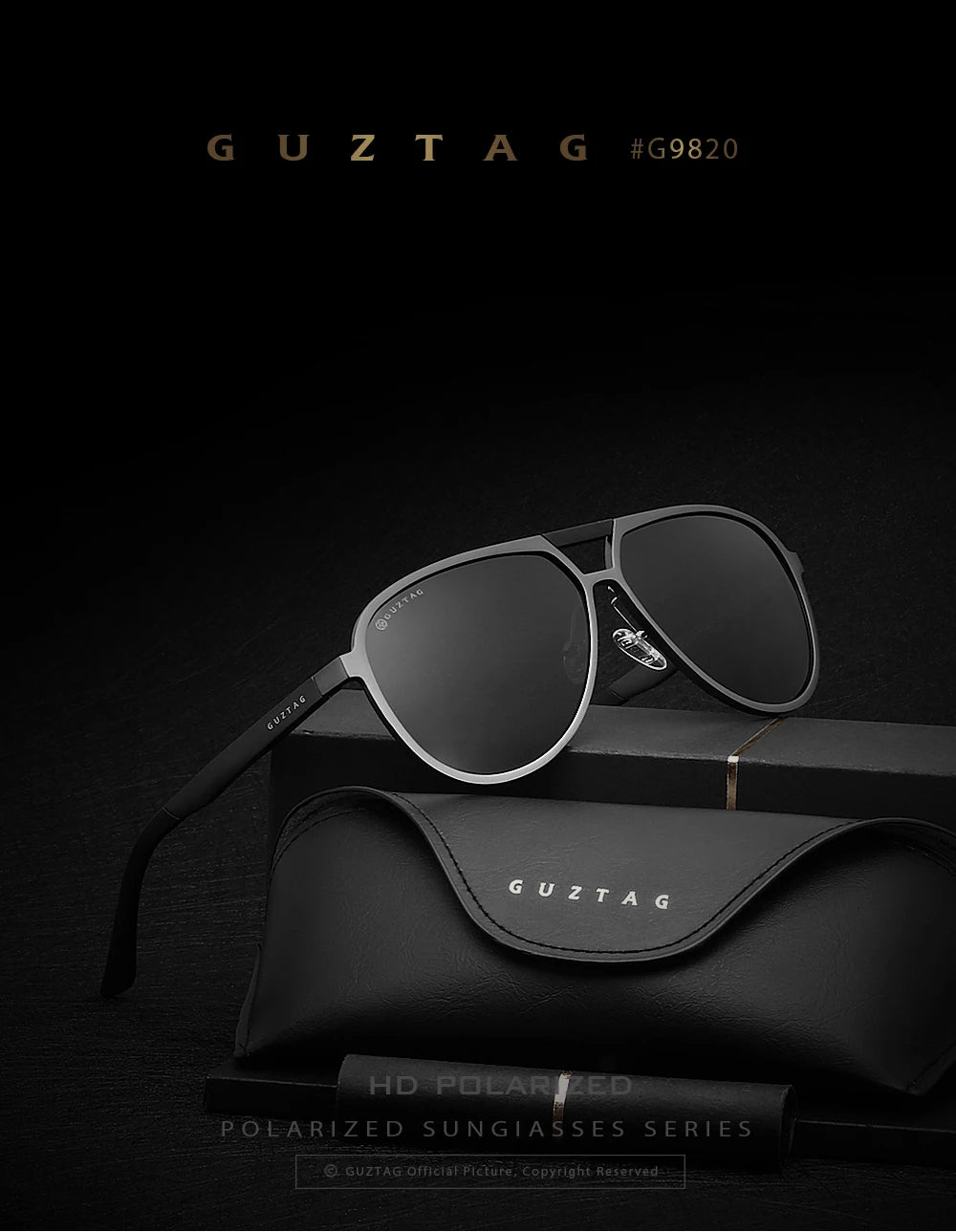 AeroPilot: Polarised UV400 Aluminium Sunglasses for Men