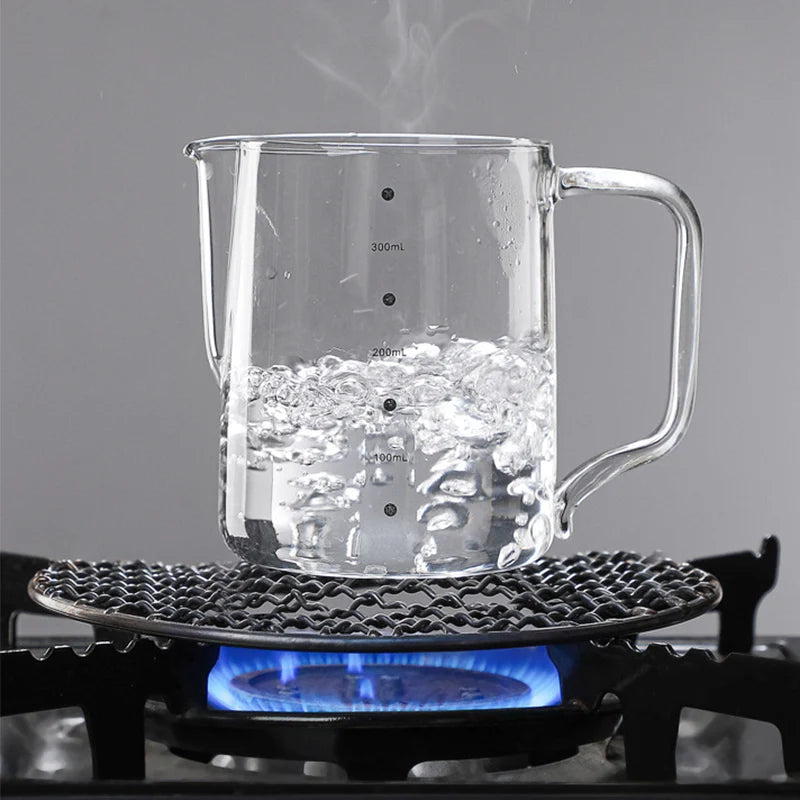 Glass Milk Frother Pitcher (350ml / 600ml)