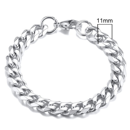 Forge Link: Chunky Miami Curb Chain Bracelet for Men
