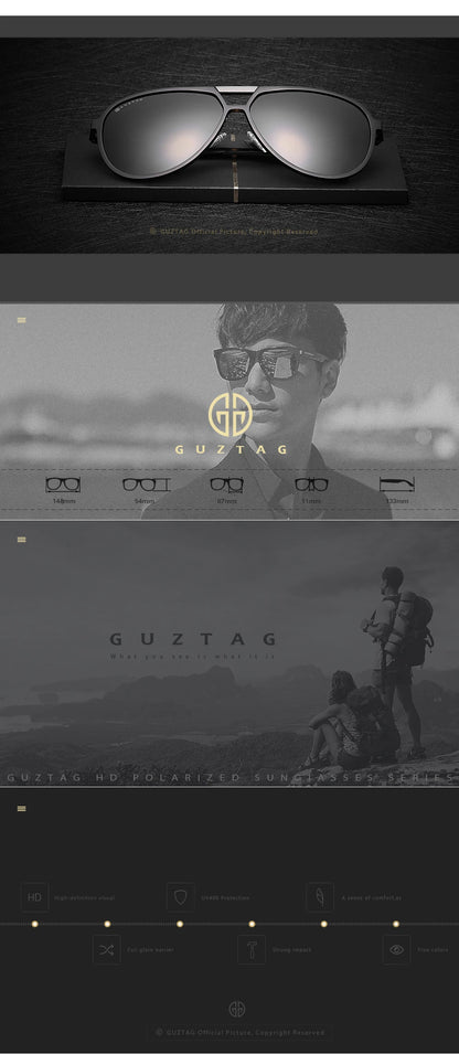 AeroPilot: Polarised UV400 Aluminium Sunglasses for Men