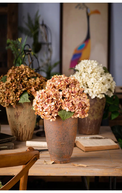 Soft Bloom: Silk Hydrangea Stem