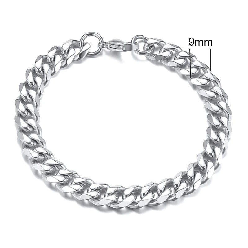 Forge Link: Chunky Miami Curb Chain Bracelet for Men