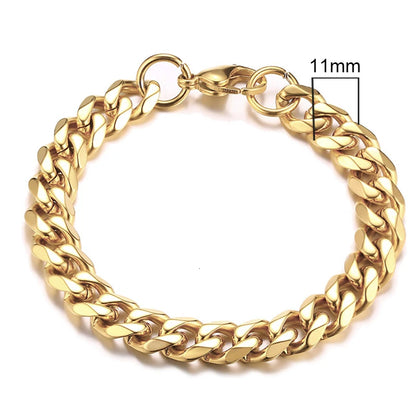 Forge Link: Chunky Miami Curb Chain Bracelet for Men