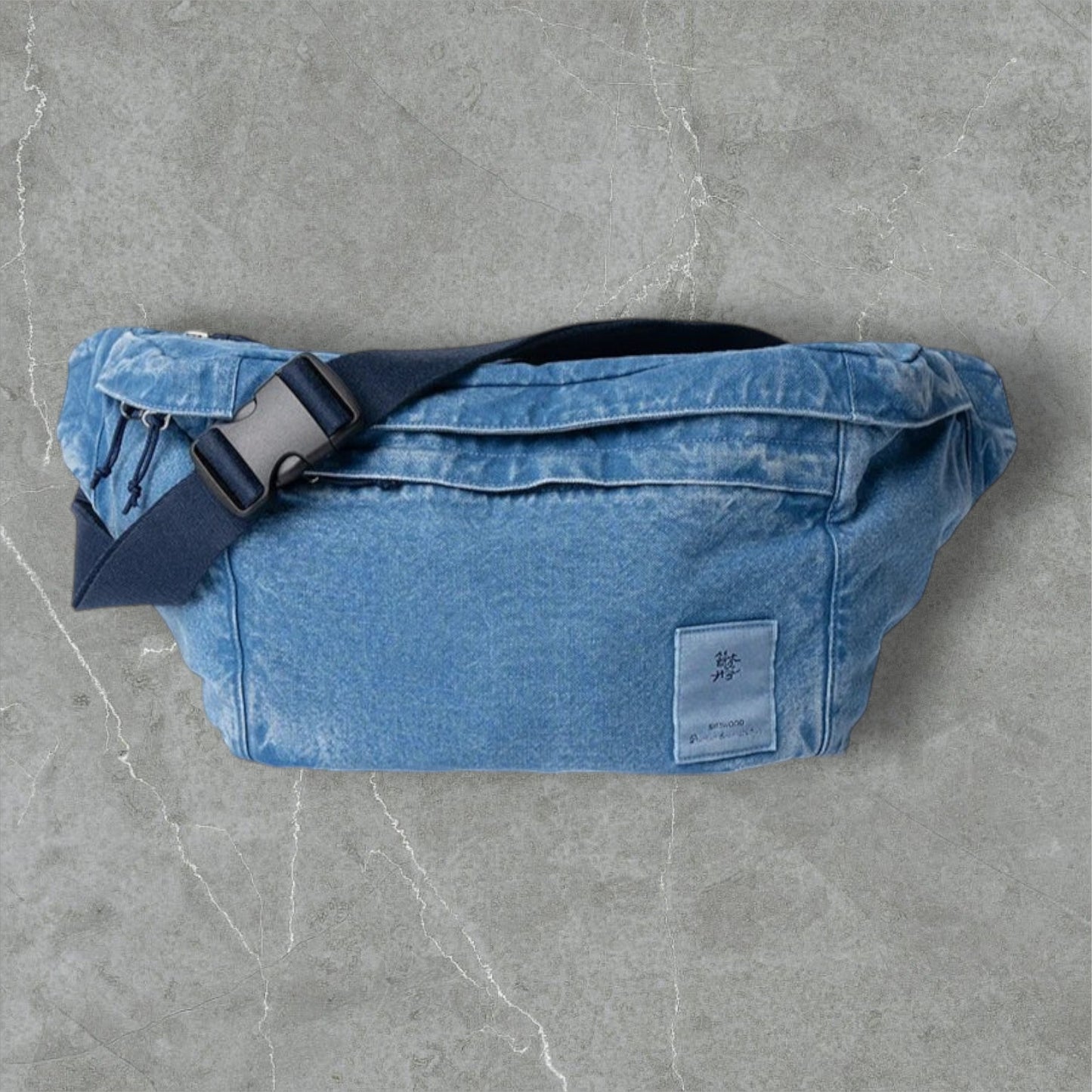 Denim Route: Vintage Washed Crossbody Sling Bag
