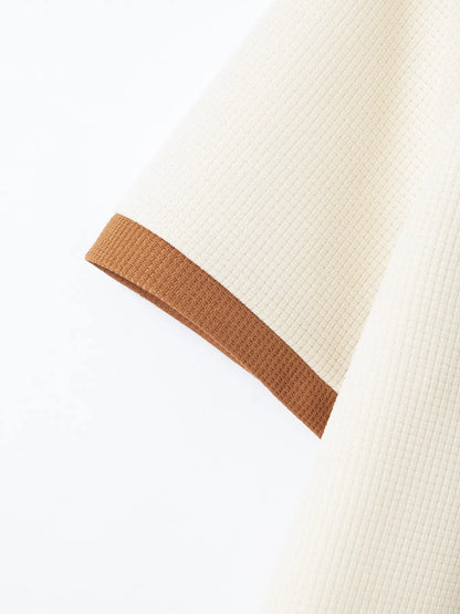 Men’s Waffle Polo Shirt – Texture Meets Simplicity