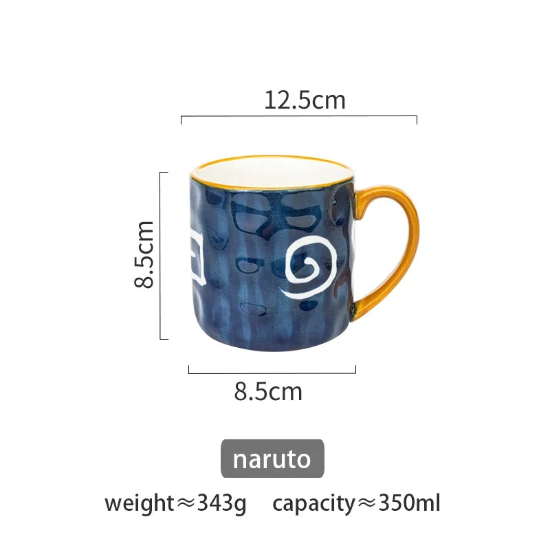 350ml Japanese Ceramic Mug  Coffee Cup Underglaze Office Home Milk   Bumpy Surface Handgrip  Microwave Safe