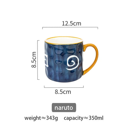 350ml Japanese Ceramic Mug  Coffee Cup Underglaze Office Home Milk   Bumpy Surface Handgrip  Microwave Safe