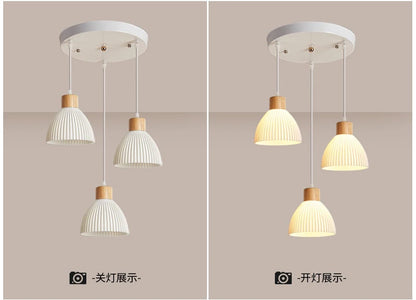 Art 3D Printing Chandelier Simple Modern Restaurant Light Net Red Cream Wind Bedroom Bedside Atmosphere bar Chandelier