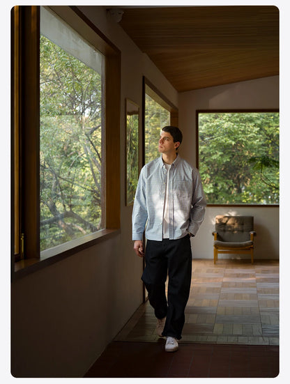 Men's Oversized Plaid Cotton Shirt – Soft Finish, Everyday Edge