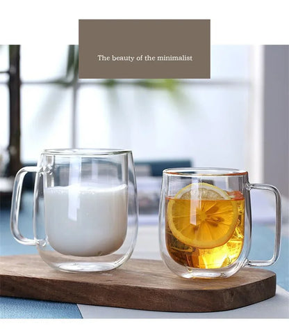 Double Wall Glass Coffee Mug