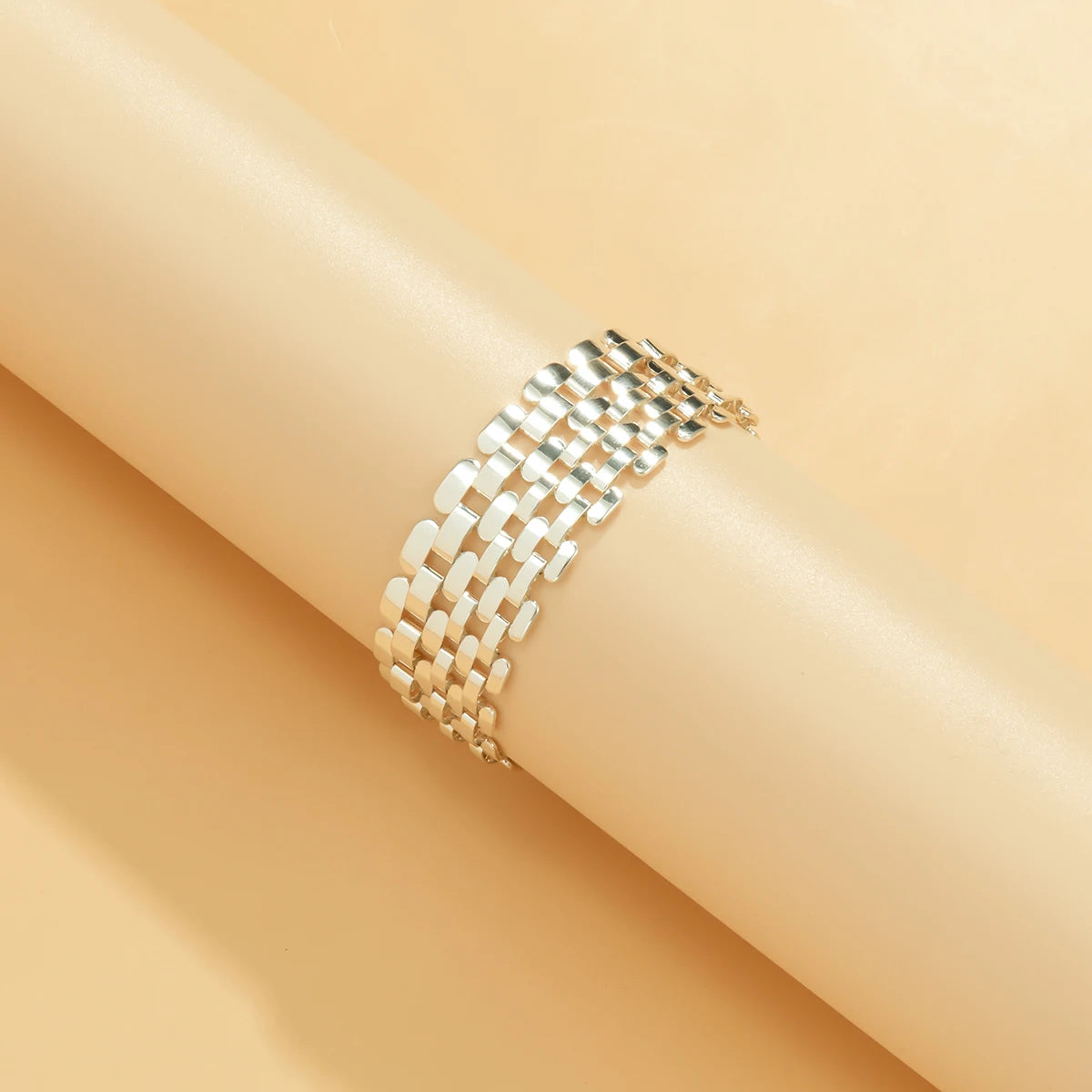 Iron Bold: Exaggerated Thick Chain Bracelet for Women