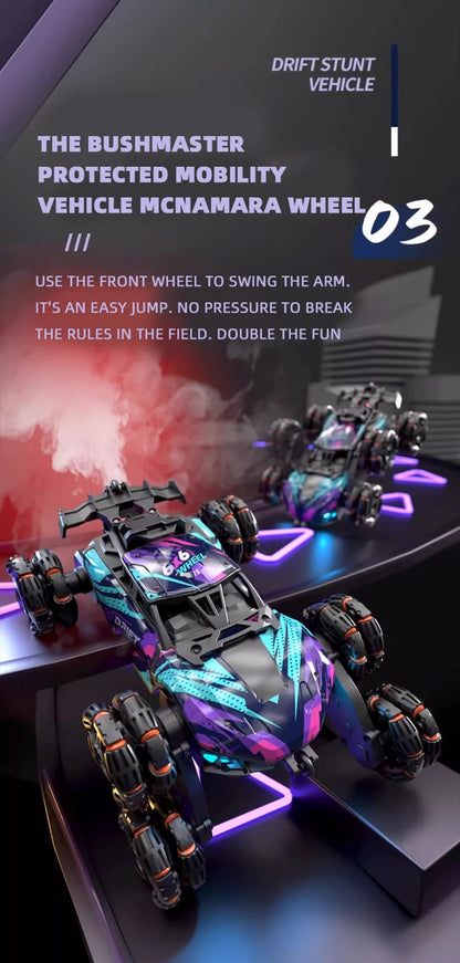 Morph-X: Six-Wheel RC Stunt Car for Ages 6–12