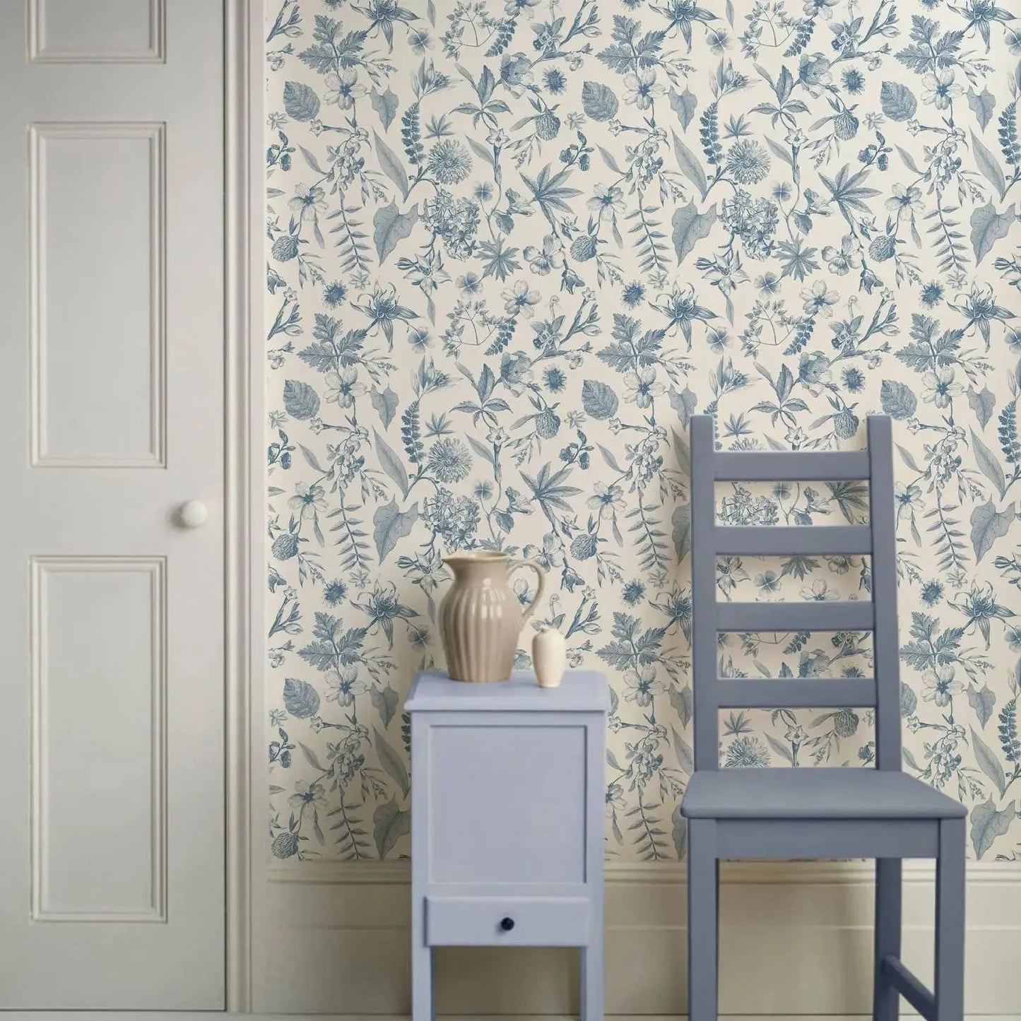Toile Farmhouse Whimsical Wallpaper