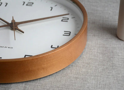 Nordic Quiet: 12'' Wooden Wall Clock
