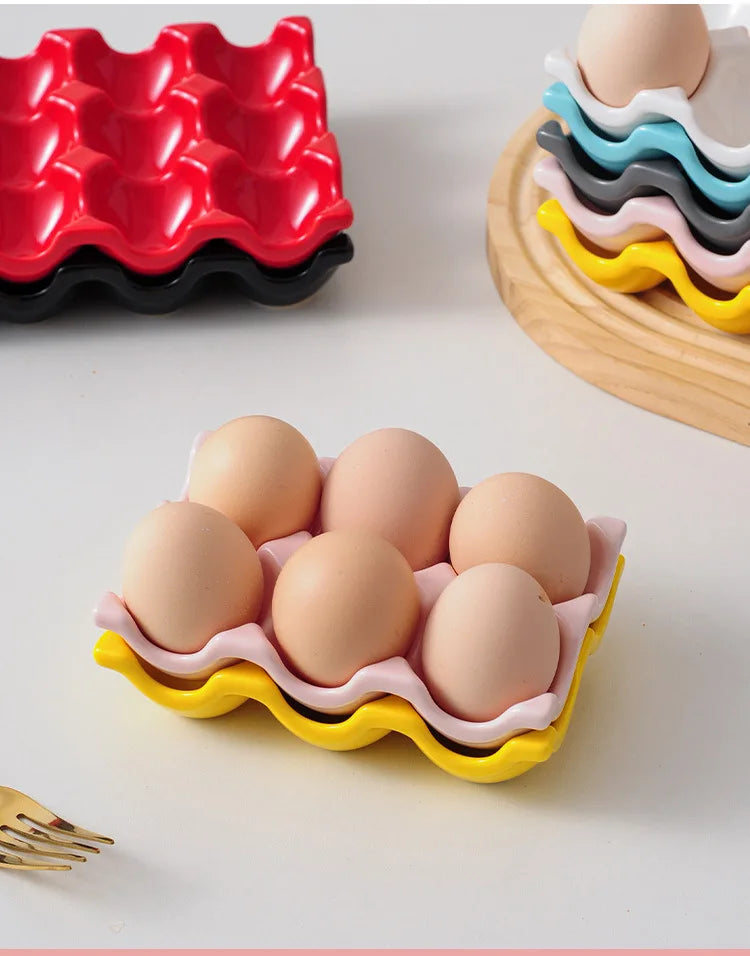 Ceramic Egg Storage Tray