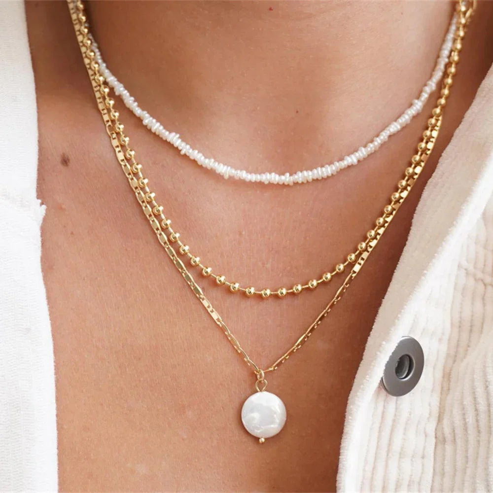 Gilded Rebel: Vintage Punk Coin Pendant Necklace